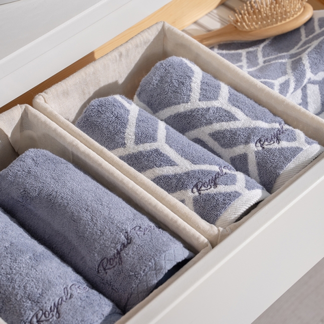 로얄베르겐 프리미엄 뱀부타올 먼지없는 고급 수건 페이스타올 10P 다이아샤인 그레이 10P