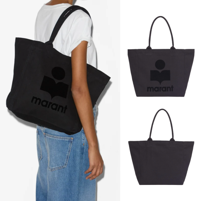 이자벨마랑 옌키 캔버스백 블랙 PM0001FA-A1X18M01BK