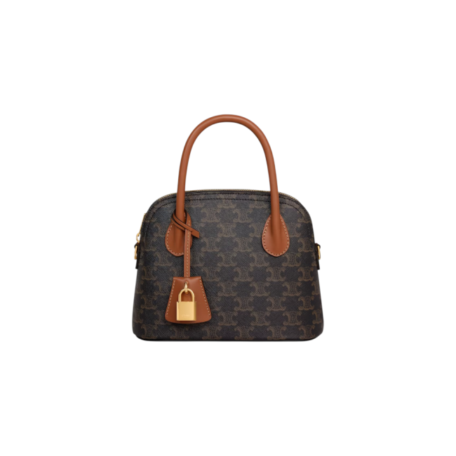 셀린느 틴 오노린 백 트리옹프 캔버스 앤 카프스킨 탄 120682DNK04LU