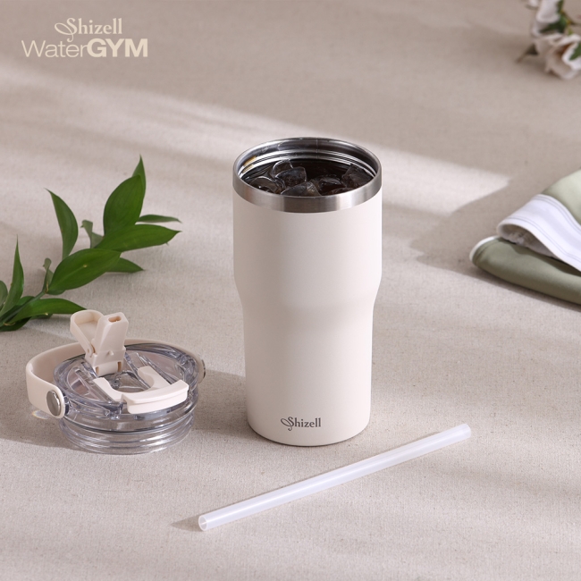 쉬젤 워터짐 텀블러_밀크 크리미 600ml