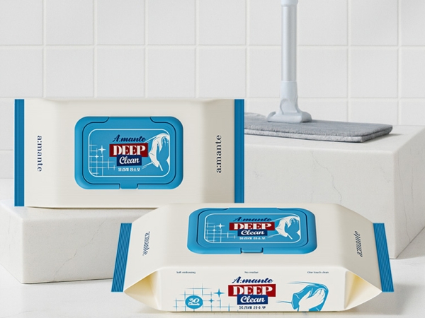 아망떼 딥클린 물걸레청소포 밀대 먼지 바닥 청소물티슈 대형 30매 10팩