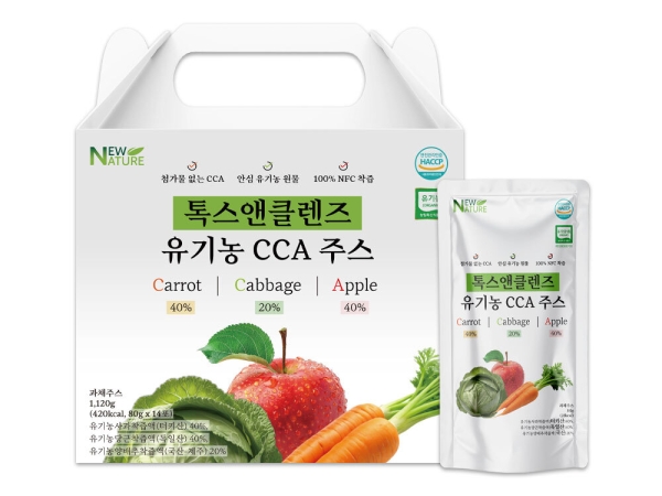 [뉴네이처]톡스앤클렌즈 유기농 CCA주스(80g x 14포)
