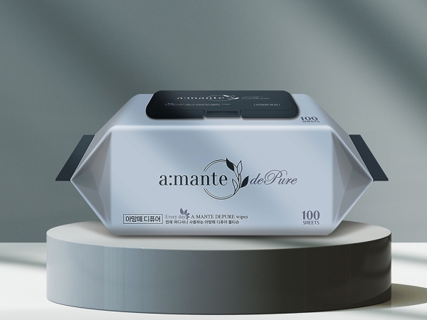 아망떼 디퓨어 대용량 아기물티슈 엠보싱 캡형 100매 20팩