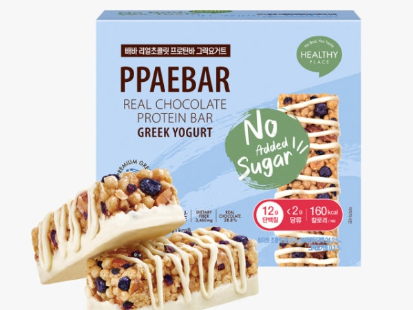 [제로슈가] 헬시플레이스 빼바 리얼초콜릿 프로틴바 그릭요거트 1박스 9개입