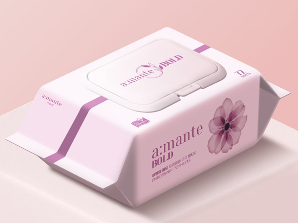 아망떼 볼드 두꺼운 고평량 물티슈 대용량 도톰한 엠보싱 아기물티슈 캡형 72매 20팩