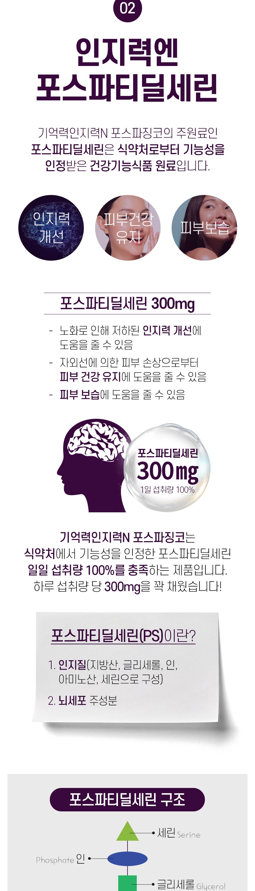 [코오롱제약] 기억력 인지력 N 포스파징코